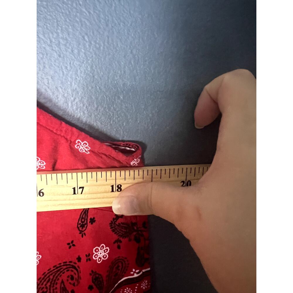 No Boundaries Handkerchief Women's XXL Y2K Red Princess Diaries Inspired Top - Picture 6 of 6